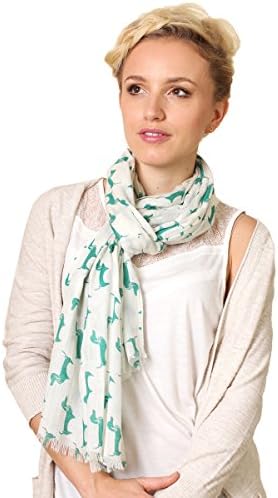 Women's Bella Dachshund Doxie Dog Print Fashion Scarf / Shawl (4 Colors)