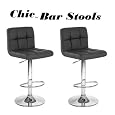 Chic Modern Adjustable Bar Stools