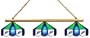 Imperial Tampa Bay Devil Rays Licensed Three Shade Stained Glass Billiard Table Lamp