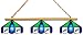 Imperial Tampa Bay Devil Rays Licensed Three Shade Stained Glass Billiard Table Lamp