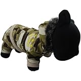 Alfie Couture Designer Pet Apparel - Joe Camouflage Hooded Jumper - Color: Desert Camo, Size: L
