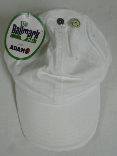 Adams Ball Marker Hat Blank White Golf Cap NEW