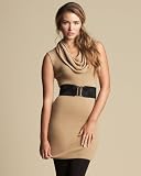 bebe Knit Cowl Neck Dress