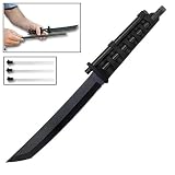Stealth Ninja Tanto Black w/ Blowgun Handle