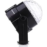 Supertech 7 Color Changing 3W RGB Crystal Magic Rotating Ball Effect Led Stage Lights For KTV Xmas Party Wedding Show Club Pub Disco DJ