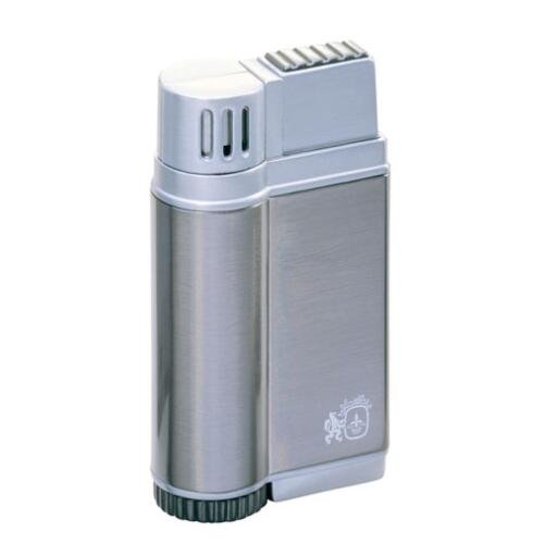 Colibri Eagle Dark Satin Gunmetal / Polished Silver Wind-Resistant Lighter