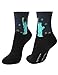 OSABASA Women Cotton Crew Casual Socks 4 Pair Pack World Travel(KWMS0155)