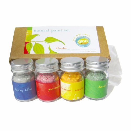 Glob All Natural Paint Pigments, Set of 4 Colors