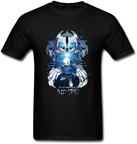 E.Ezreal 2016 New Charming Undertale Have A Bad Time Men's Black Shirt Medium