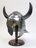 Authentic Steel Viking Warrior Helmet Costume