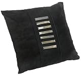 Natori Penthouse 20 by 20-Inch Suede Square Decorative Pillow