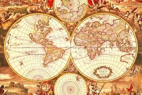 Historical World Map 1000 Piece Puzzle-image