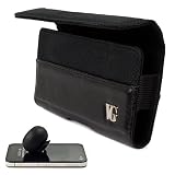 Black SumacLife Portola Edition Premium Leather Holster Case for LG Spectrum / LG Optimus 4X HD / LG Optimus 3D MAX / LG Optimus L5 / LG Optimus L7 / LG Prada 3.0 / LG Nitro HD / LG Eclypse / LG Jil Sander Mobile / LG Optimus LTE / T-Mobile myTouch + Black Rubberized Silicone Suction Cup Stand + SumacLife TM Wisdom Courage Wristband