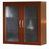 Aberdeen Glass Display Cabinet Finish: Mocha