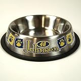 JIMMIE JOHNSON STAINLESS STEEL PET DISH DOG BOWL