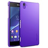 薄くて軽い マット 加工 Spigen® Sony 【 Xperia Z2 ケース 】 2014 ウルトラ・フィット ** 日本製 素材 PET フィルム 付き ** [国内正規品] (パープル)