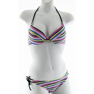 Buy Stripe String Bikini please note No returns on swimwear by Fitness Etc.