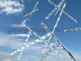 Paper Straws Pack of 144 Aqua Bubbles