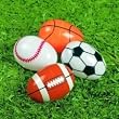 Sports Ball Plastic Easter Eggs - Set of 8