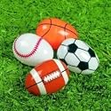 Sports Ball Plastic Easter Eggs - Set of 8