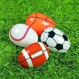 Sports Ball Plastic Easter Eggs - Set of 8