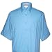 Men's Short Sleeve PEACOCK TURQUOISE BLUE Color Dress Shirt