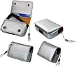 Cellet Eppii Sparkling Silver Slim Pouch with Hand Strap - Retail Packaging