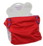 SproutChange 3 Piece Organic Cloth Diaper Starter Kit, Cherry Berry