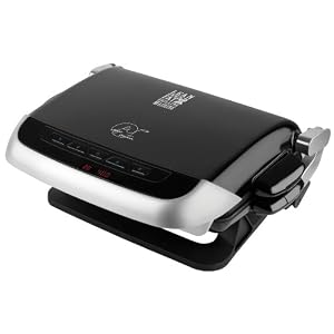 George Foreman GRP4EMB Kitchen Bistro G4 Grill with 4 Nonstick Removable Plates by George Foreman