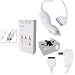 Apple iPod Charger 3 in 1 Bundled Kit - Home Travel Wall Charger - 12V Car Charger - AV Audio Video Cable