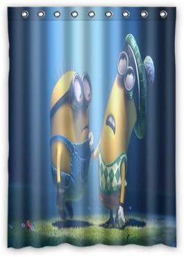 Custom Minions Window Curtain Drapery/Panels/Treatment Polyester Size 52w x 72h inches(One Piece)