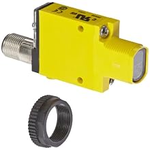 Banner SM312LVQD Mini Beam DC Photoelectric Sensor, Retroreflective Mode, 4-Pin European QD Termination, 5m Sensing Range