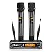 Wireless Microphone UHF, TONOR Dual Professional Dynamic Mic Handheld Metal Microphone Set for Karaoke, Party, DJ, Church, Wedding, Meeting, Class Use, 200ft