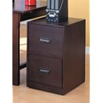 Wood Grain Finish File Cabinet by Coaster