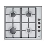 NEFF Series 1 Four-burner gas hob with side controls (Stainless steel) T21S36N0
