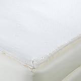 California King Size Mattress Topper Organic Cotton Cover with Zipper