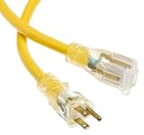 Woods Yellow Jacket 100-Foot 12/3 SJTW Yellow 15 Amp/125 Volt Rated Outdoor Extension Cord with PowerLite Plug #2885