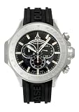 Chase-Durer Men's Firestorm Chronograph Stainless Steel Rubber Strap Watch #380.2BB-RUBB