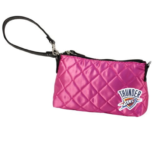 NBA Oklahoma City Thunder Pink Quilted Wristlet
