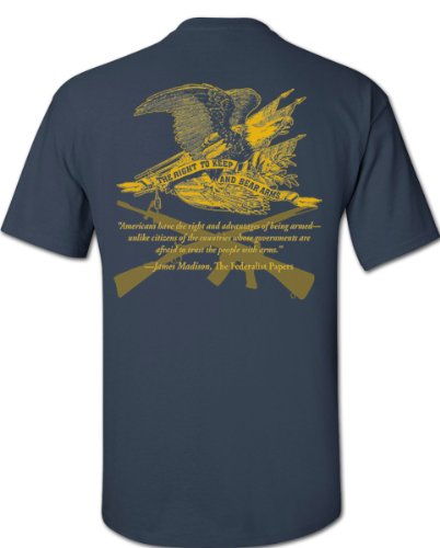 Right To Bear Arms T-Shirt - Blue Dusk - 2XL