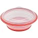 FoldTuk 4 Cup Round Collapsible Bakeware and Storage Container, Red