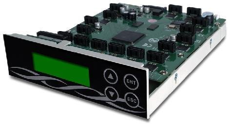 Duplicator Center Athena 1 to 15 SATA Blu-ray 8X / DVD 20X / CD 52X Duplicator Controller