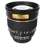 Bower SLY85N High-Speed Mid-Range 85mm f/1.4 Telephoto Lens for Nikon