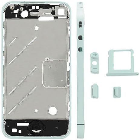 Replacement GSM iPhone 4 Color Antenna Chassis (White Kit with Buttons)