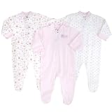 Gerber 3-Pack Sleep & Play - Pastel Pink (Newborn)