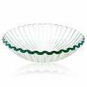 Decolav 1035-WH 17-Inch Round Clam Shell Natural Glass Vessel, White