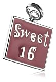 Sterling Silver Sweet 16 Charm