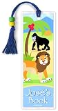 Olive Kids Wild Animals Personalized Bookmark