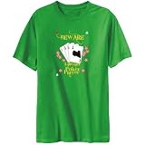 TShirt Mens Green BEWARE Libyan POKER PLAYER Countries Large TShirt Mens Green BEWARE Libyan POKER PLAYER Countries Large