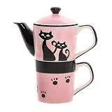 HuesNBrews Catitude Stacker Set- Pink